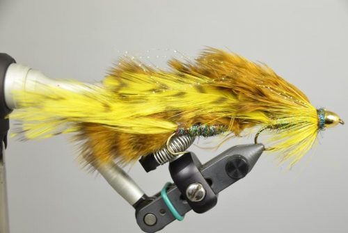 double screamer fly pattern brown yellow