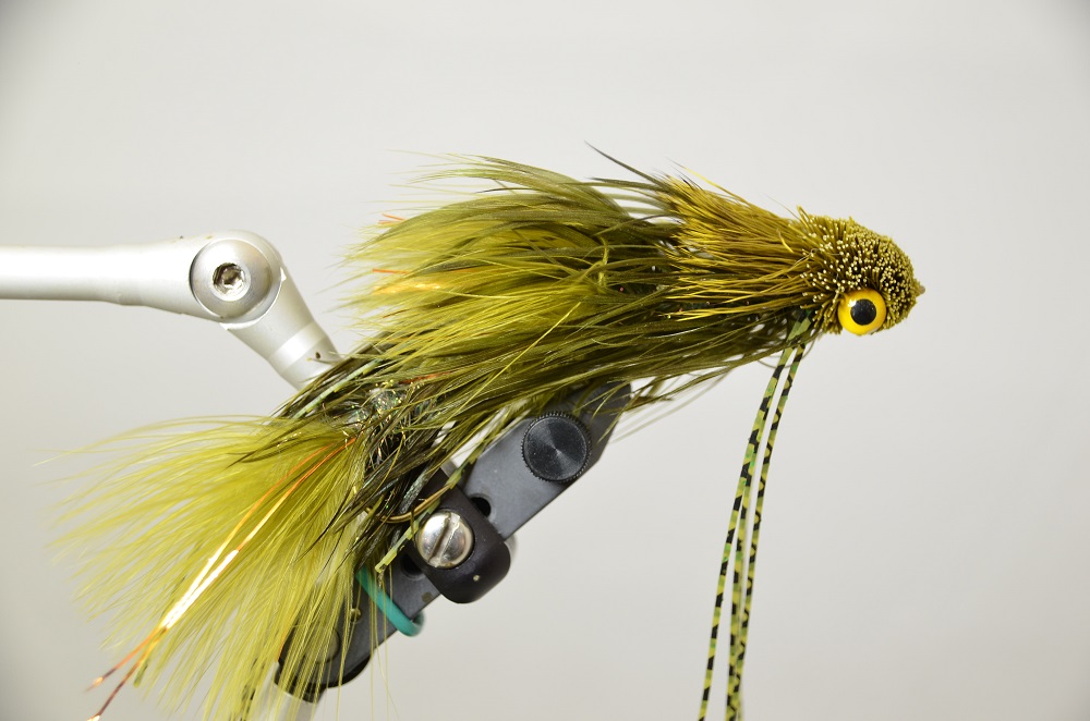 Hand Tied Flies Mini Sex Dungeon Streamer White Articulated Trout and Bass Fly Fishing Flies