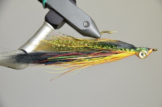 Articulated Barely Legal - Grey/Black - Articulated Streamer - Strike Fly