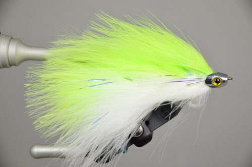 galloup's barely legal fish skull chartreuse white