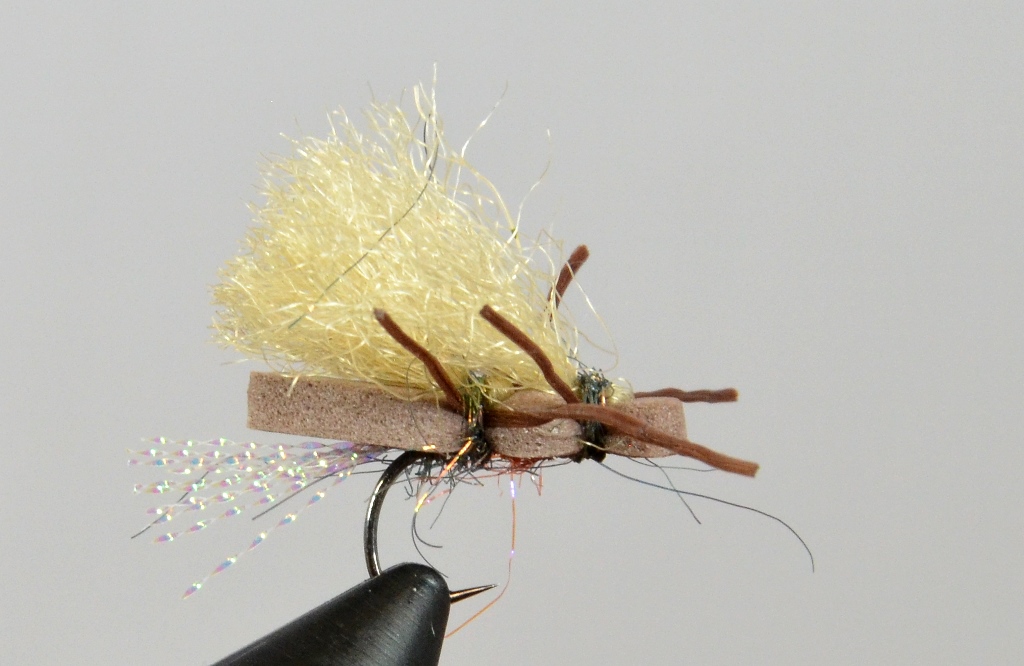 Trout Bass Flies Hook Size 10 4 Flies Chubby Chernobyl Ant Golden Foam Body Trout Fly Fishing Flies
