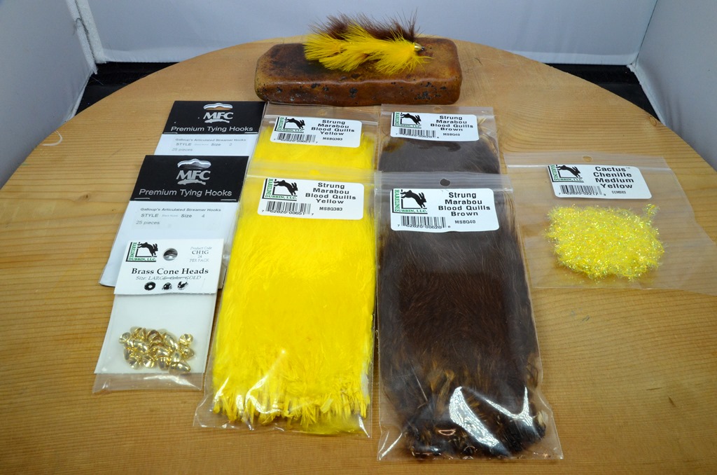conehead barely legal tying kit brown yellow