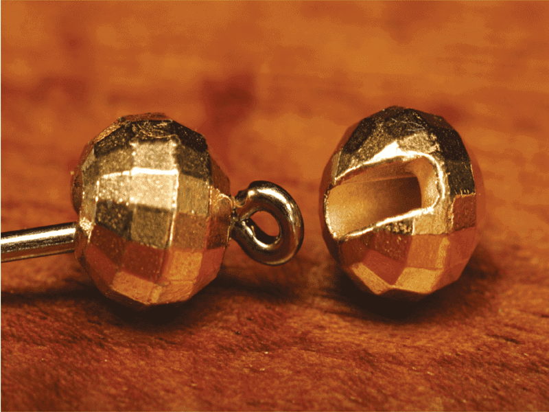 Faceted Slotted Tungsten Beads for Fly Tying Slide Inn