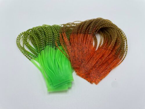 barred fire tip sili legs for fly tying