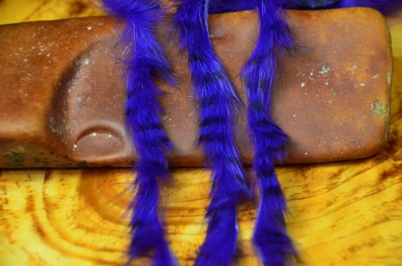 Black Barred Rabbit Strips for Fly Tying | Slide Inn