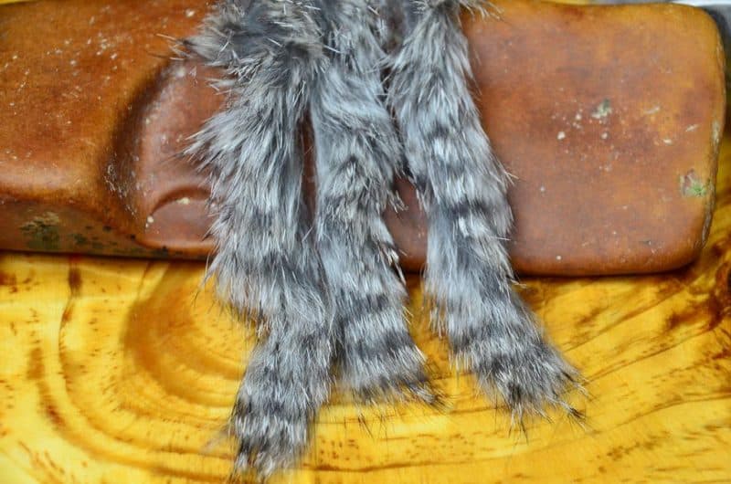 Black Barred Rabbit Strips for Fly Tying | Slide Inn