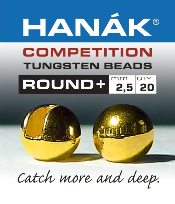 Hanak Competition Slotted Tungsten Beads – Round