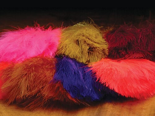 hareline blood quill marabou feathers for fly tying