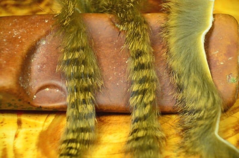 Black Barred Rabbit Strips for Fly Tying | Slide Inn