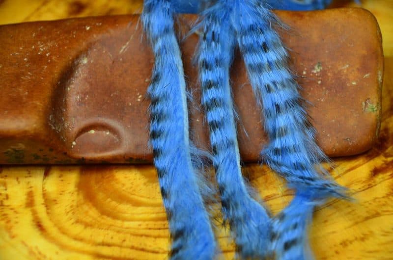 Black Barred Rabbit Strips for Fly Tying | Slide Inn