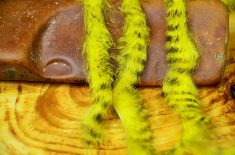 Black Barred Rabbit Strips for Fly Tying | Slide Inn