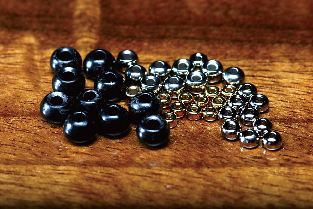 Fly Tying Countersunk Craft / Nickel Black Pick Size / 100 Tungsten Beads 