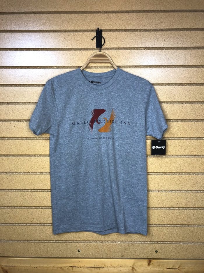 ouray sueded ss tee dark gray heather