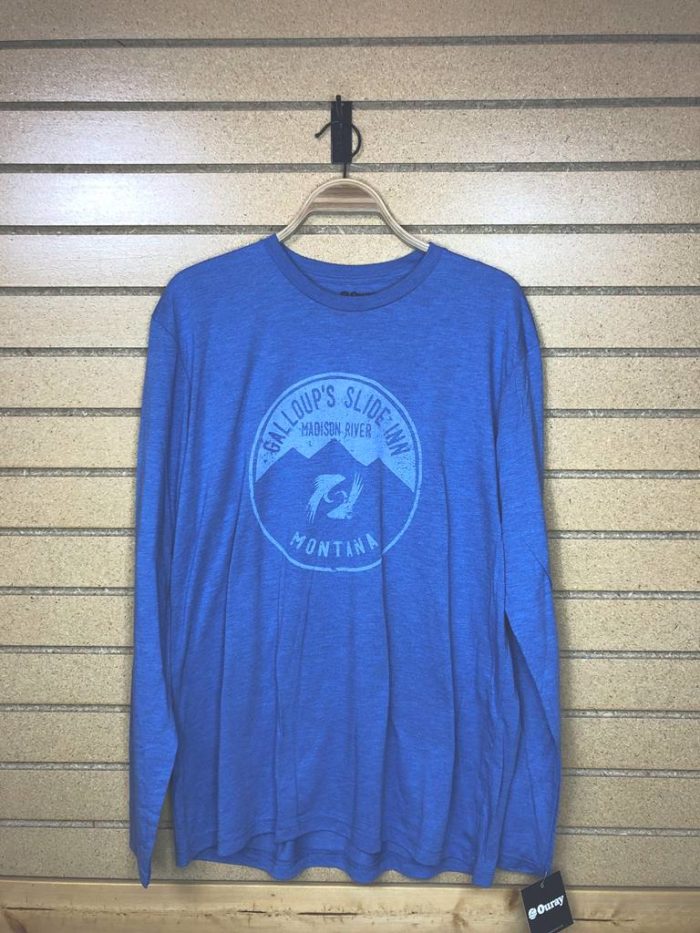 ouray tri blend ls tee vintage royal