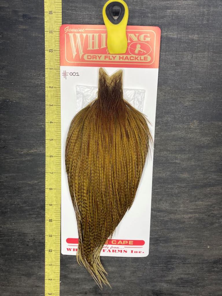 whiting mayfly series bmg dyed dark olive 001