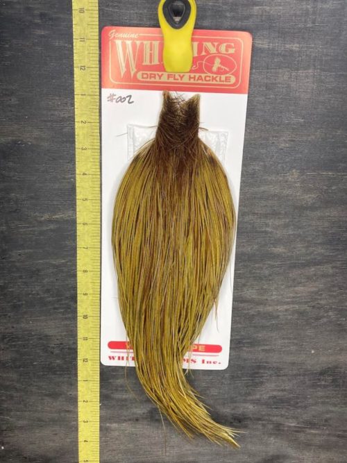 whiting mayfly series bmg dyed dark olive 002