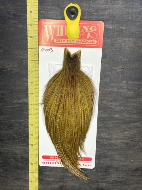 whiting mayfly series bmg dyed dark olive 003