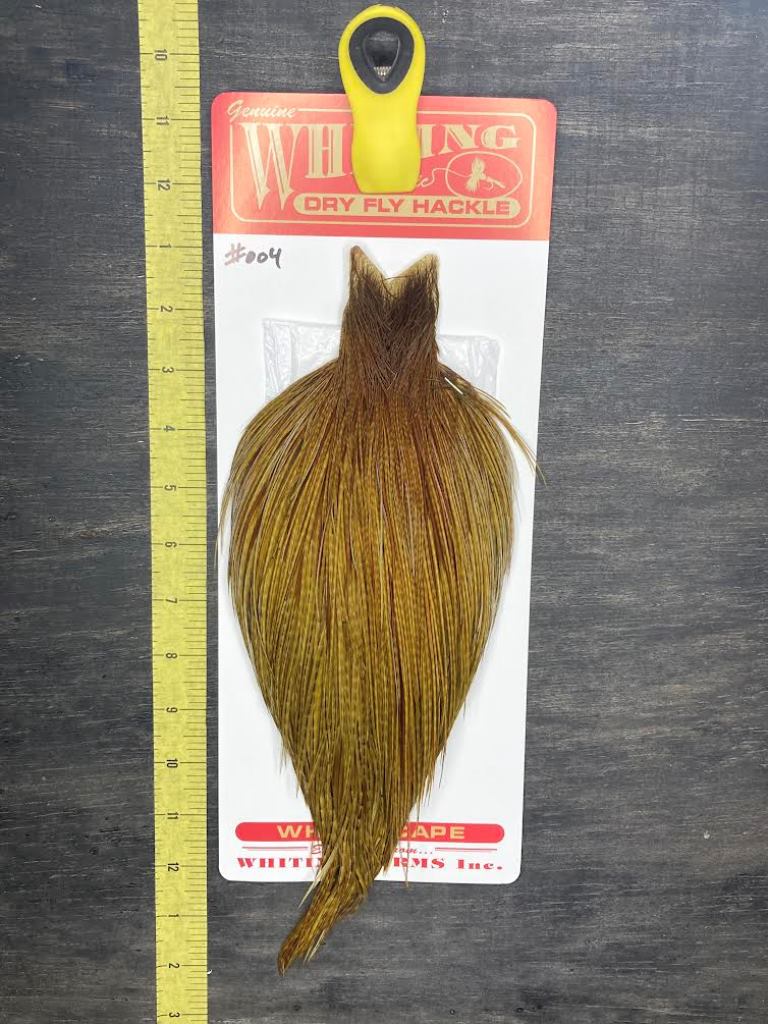 whiting mayfly series bmg dyed dark olive 004