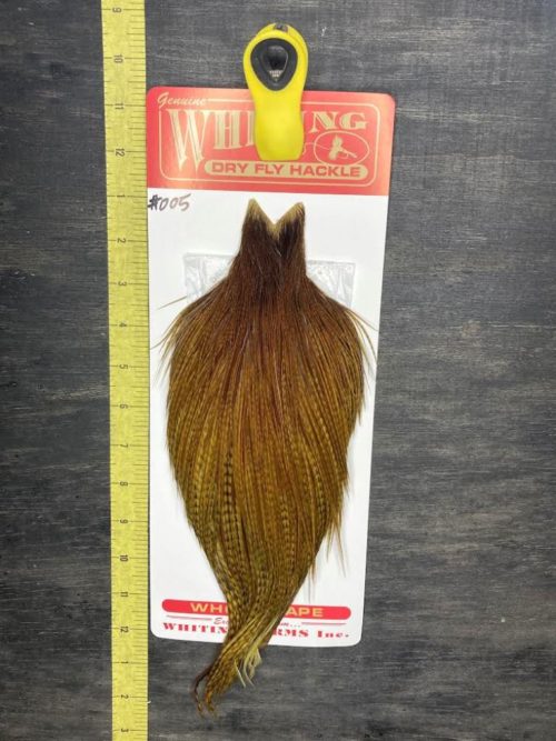 whiting mayfly series bmg dyed dark olive 005