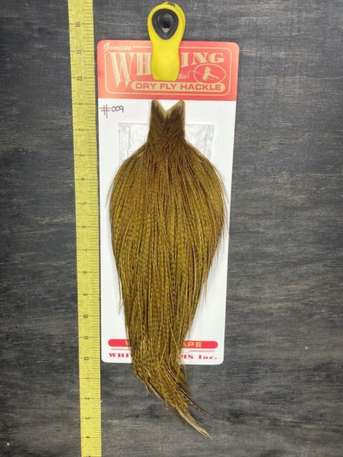 whiting mayfly series bmg dyed dark olive 009