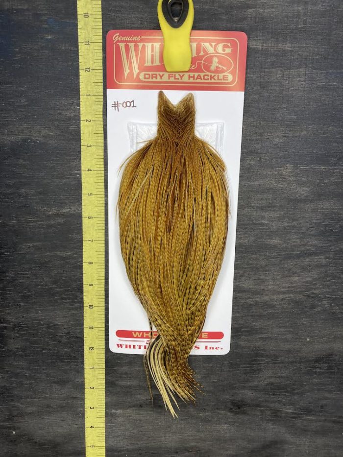 whiting mayfly series golden olive 001