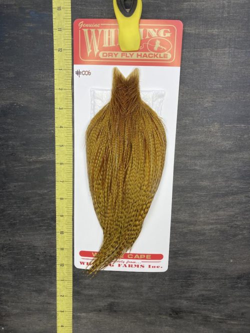 whiting mayfly series golden olive 006