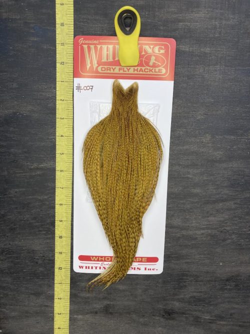whiting mayfly series golden olive 007