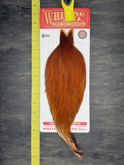 Whiting Dry Fly Cape – Bronze Grade – Brown #001
