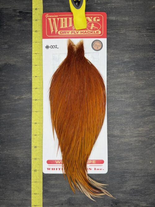 Whiting Dry Fly Cape – Bronze Grade – Brown #002