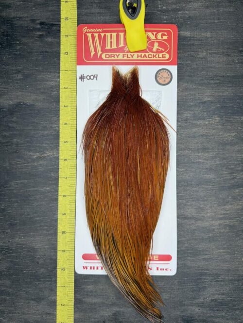 Whiting Dry Fly Cape – Bronze Grade – Brown #004