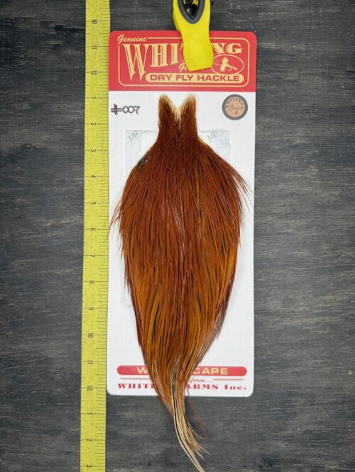 Whiting Dry Fly Cape – Bronze Grade – Brown #007