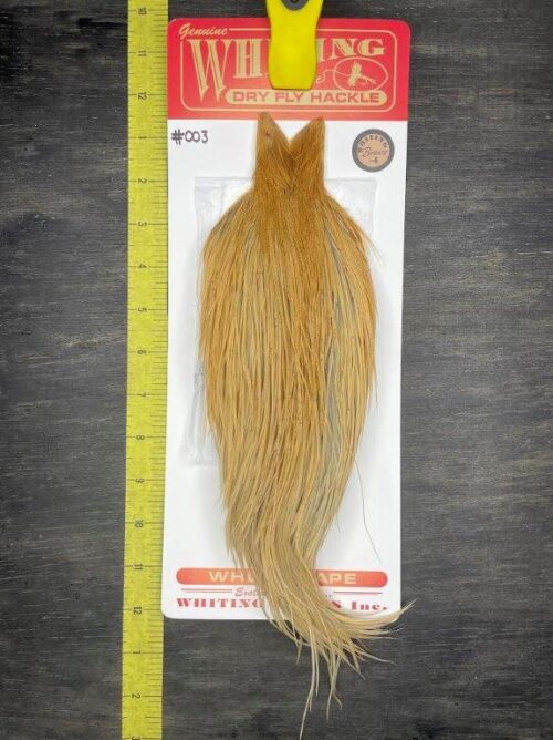 Whiting Dry Fly Cape – Bronze Grade – Light Ginger #003