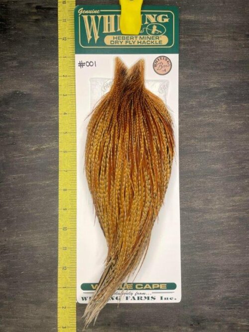 Whiting Hebert Miner Cape – Bronze Grade – Dark Barred Ginger #001
