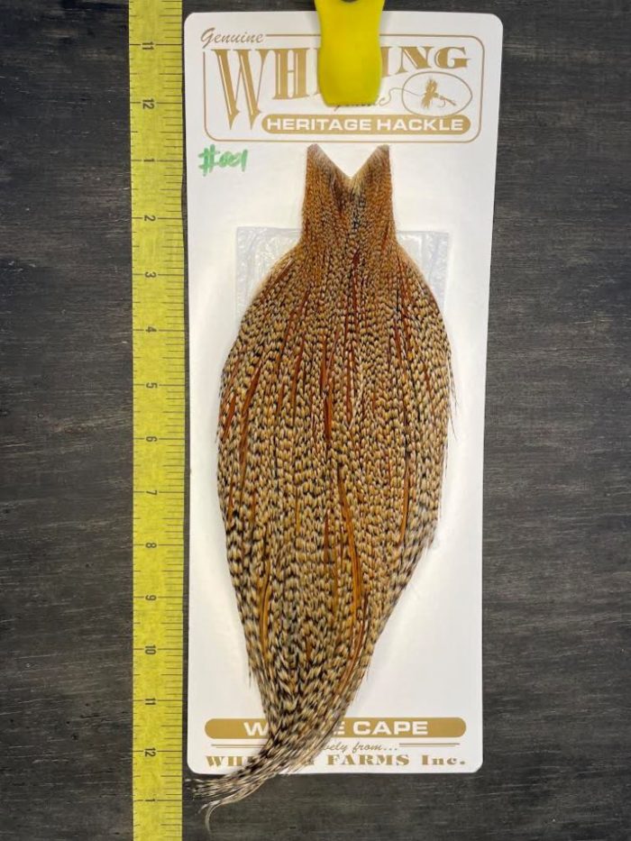 Whiting Heritage Dry Fly Cape - Cree #001
