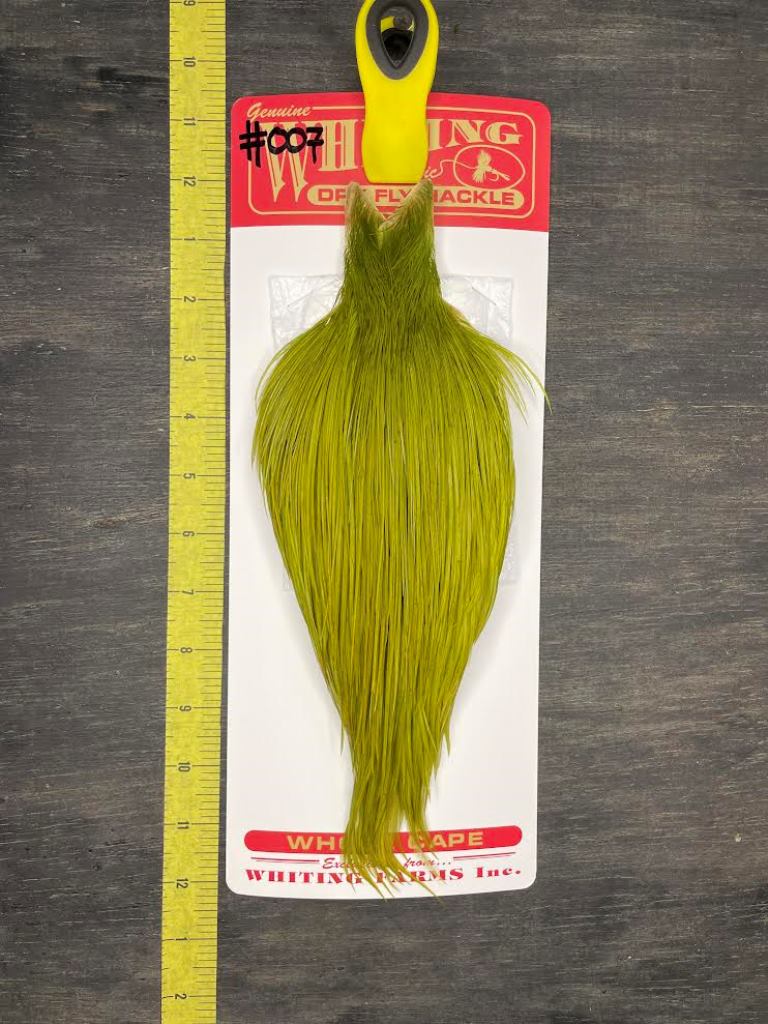 Whiting Mayfly Series Cape - Light Olive #007