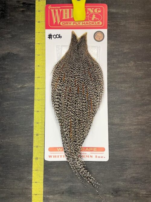 Whiting Dry Fly Cape - Bronze Grade - Hint of Cree #006