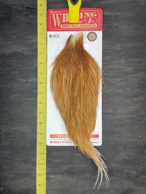 Whiting Dry Fly Cape – Bronze Grade – Honey Dun #001