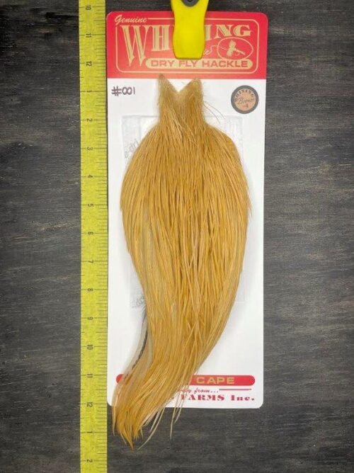Whiting Dry Fly Cape – Bronze Grade – Light Ginger #001