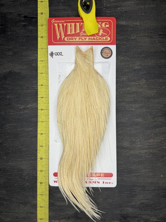 Whiting Dry Fly Cape – Bronze Grade – White #002