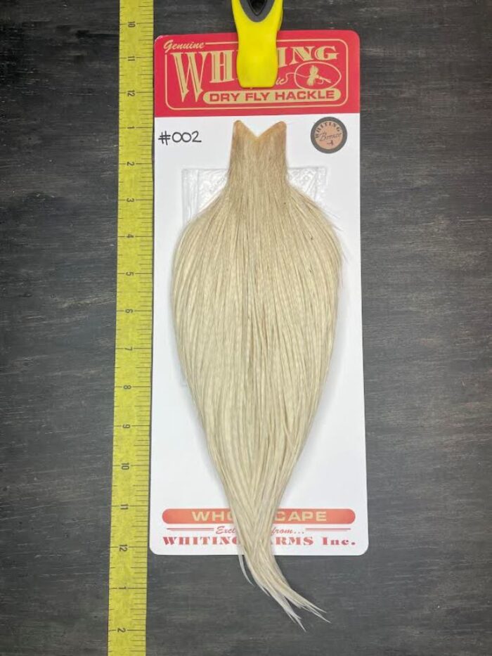 Whiting Dry Fly Cape – Bronze Grade – White #002