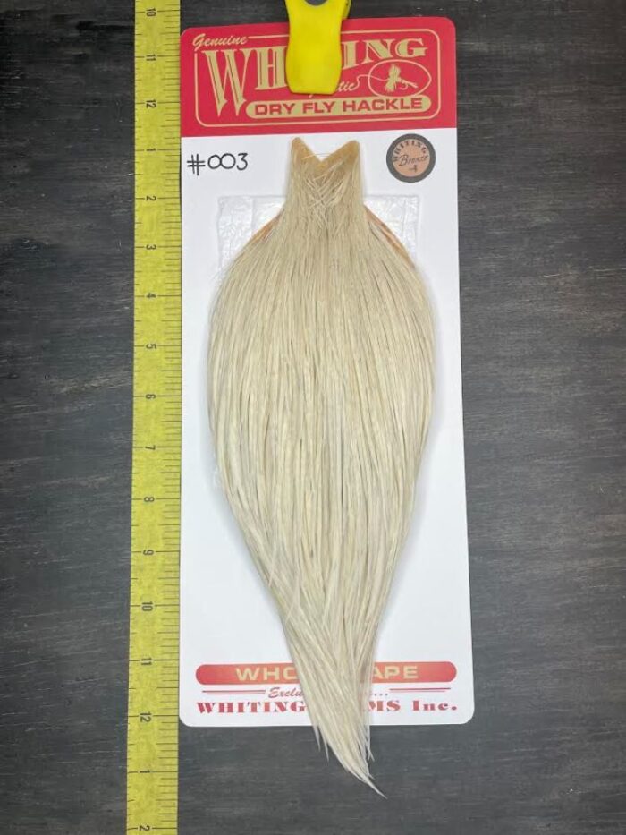 Whiting Dry Fly Cape – Bronze Grade – White #003