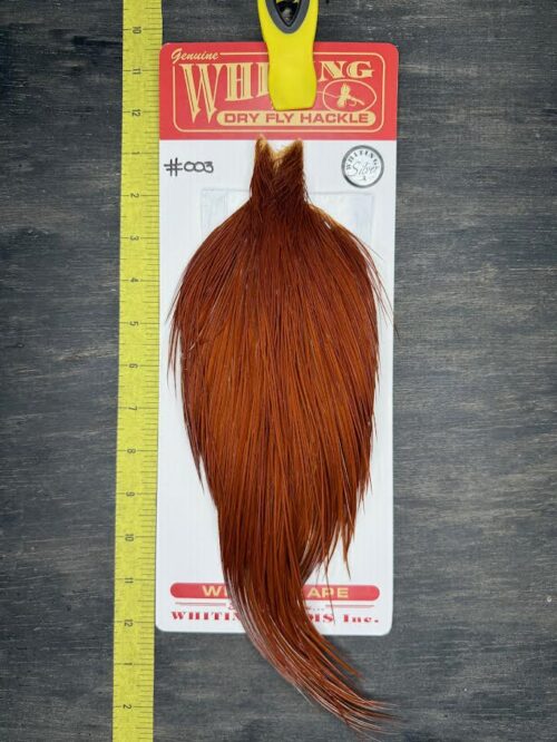 Whiting Dry Fly Cape – Silver Grade – Brown #003