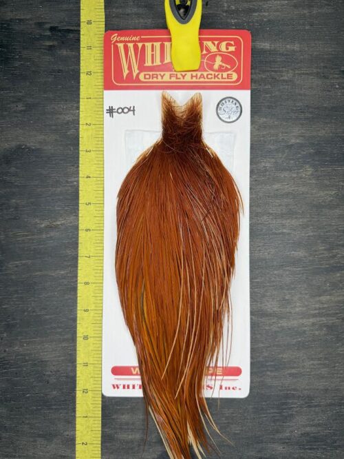 Whiting Dry Fly Cape – Silver Grade – Brown #004