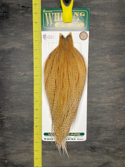 Whiting Hebert Miner Cape – Bronze Grade – Barred Medium Ginger #001