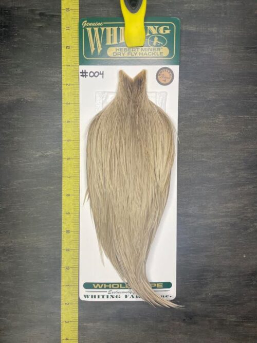 Whiting Hebert Miner Cape – Bronze Grade – Pale Watery Dun #004