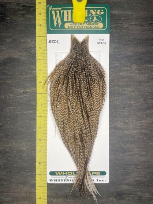 Whiting Hebert Miner Cape - Pro Grade - Dun Grizzly #002