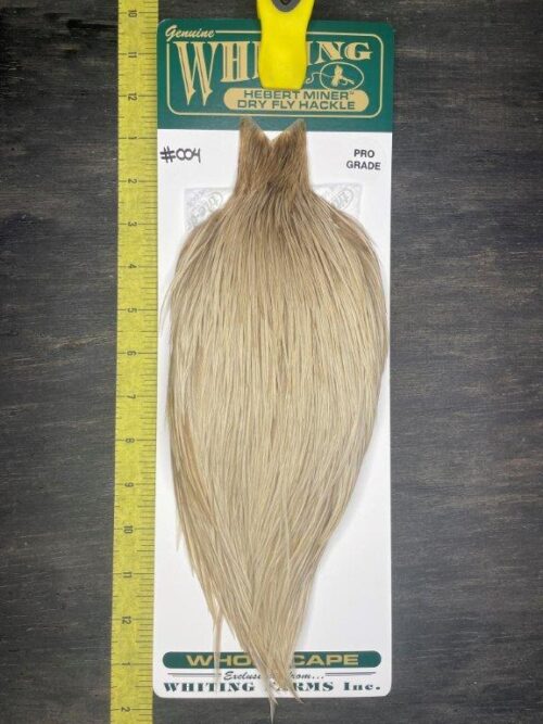 Whiting Hebert Miner Cape - Pro Grade - Pale Watery Dun #004