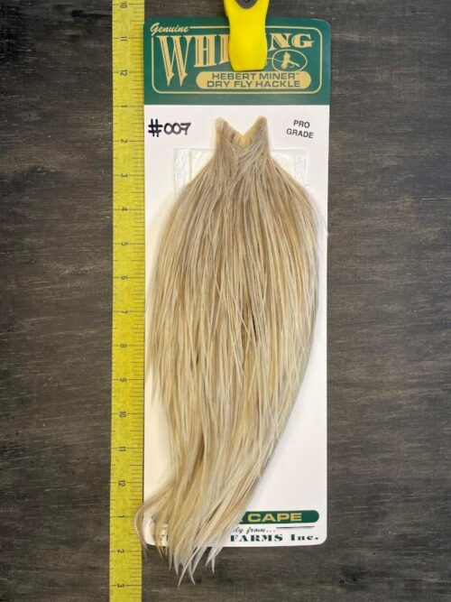 Whiting Hebert Miner Cape - Pro Grade - Pale Watery Dun #007