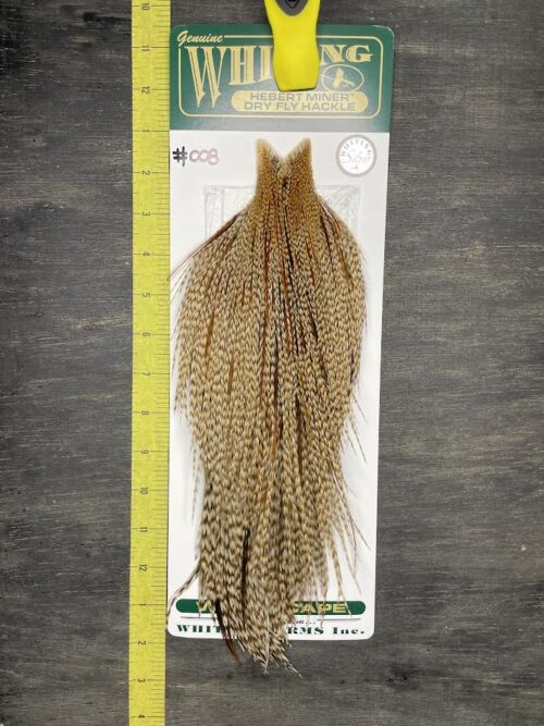 Whiting Hebert Miner Cape – Silver Grade – Dun Grizzly #008