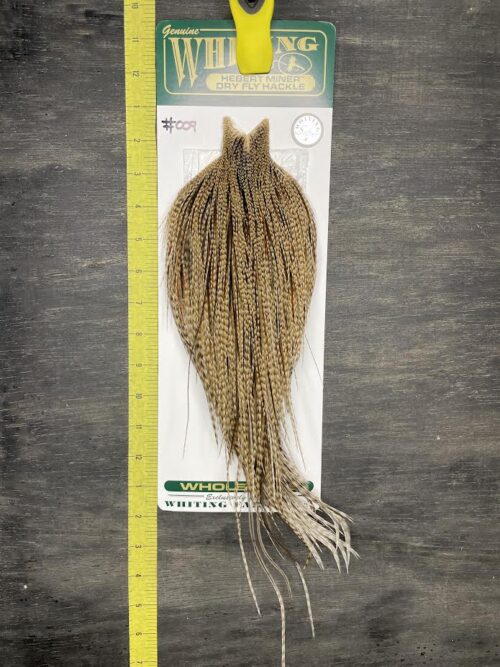 Whiting Hebert Miner Cape – Silver Grade – Dun Grizzly #009